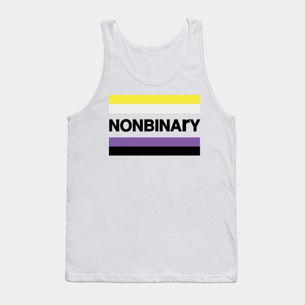 NON BINARY FLAG DESIGN LGBT COMMUNITY Tank Top by revolutionlove